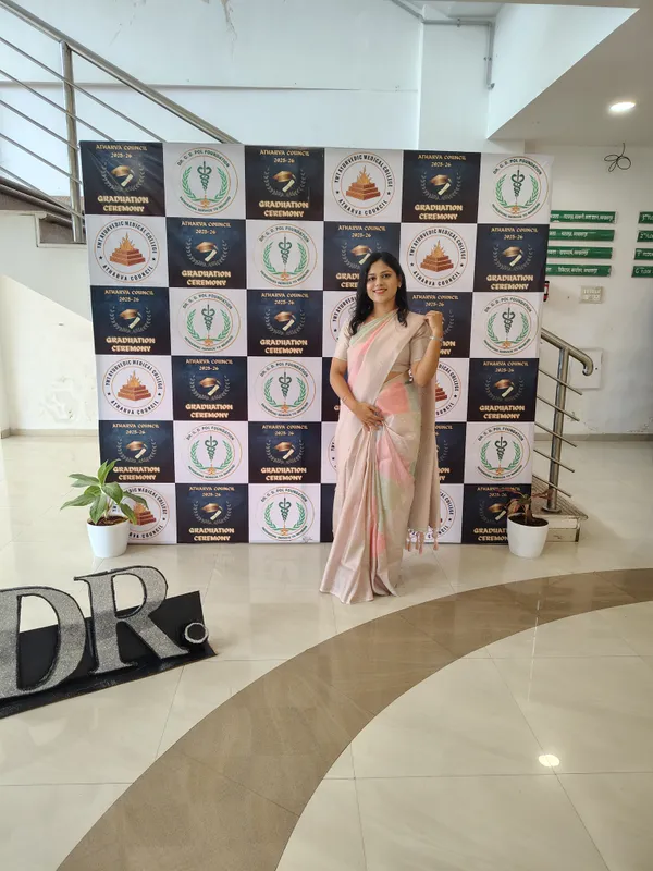 Dr. Aditi at graduation ceremony