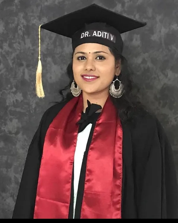 Dr. Aditi — graduation day